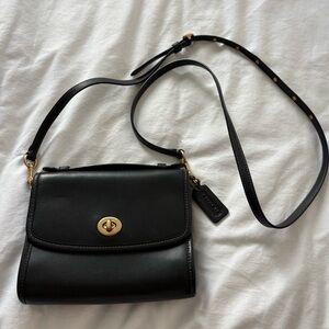 Coach Kip Turnlock Crossbody in Black